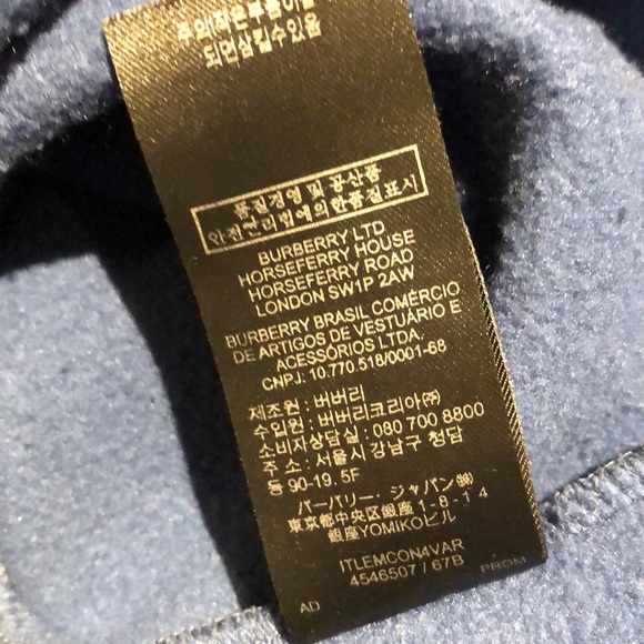 Burberry London Runway Sweatshirt asymmetrical off shoulder rare unique blue - Picture 12 of 14